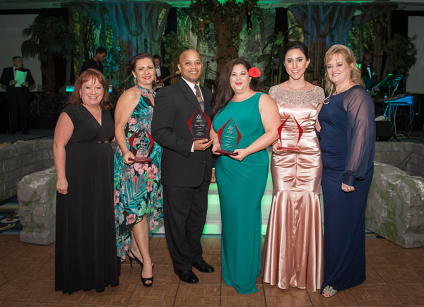 (L-R) Shelly Bradshaw-VP of Special Events; Maria Johnston; Norvel Bethel; Cariann Moore; Adrianna Fazzano; and LBF Board Chair Tanya L. Bower