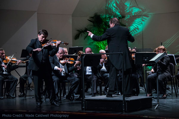 Italian violinist Roberto Cani and the Symphony of the Americas in Fort Lauderdale