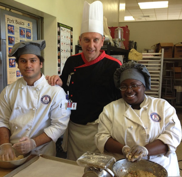 Sheridan Technical College Culinary Arts students with Executive Chef Brian Rutherford