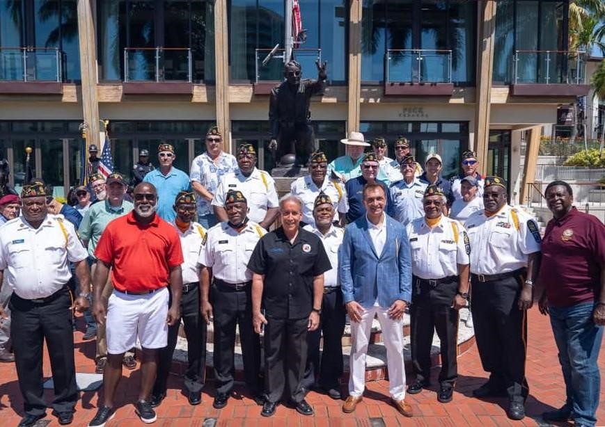 Mayor Trantalis and city commissioners pay tribute to our fallen heroes on Memorial Day with the William C. Morris American Legion Post 36 at the Sandy Nininger Statue. 