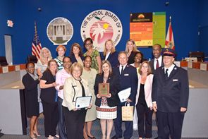 Broward County School Board Members, District staff and The Salvation Army of Broward County