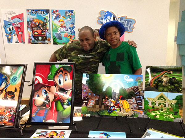 Brothers Arion and Dmari Rashad Pembroke Pines at 2015 Comic Con
