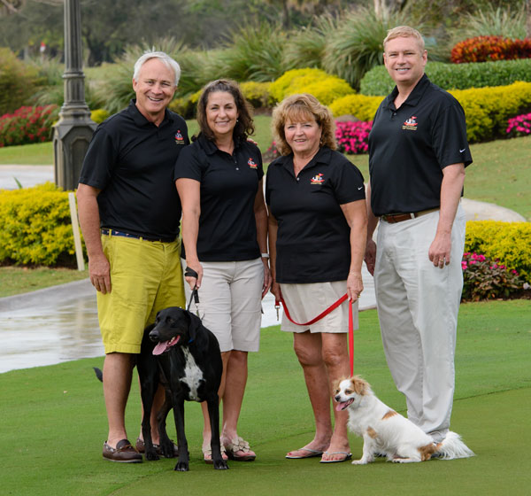 Honorary Chairs Wil Shriner and Dave Lamont from Big 105.9 with Event Chairs Melody Saleh and Cherie Marshall.