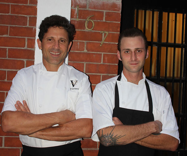 Chef Giovanni Rocchio, Executive Chef and Owner of Valentino Cucina Italiana, and Chef de Cuisine Jimmy Everett