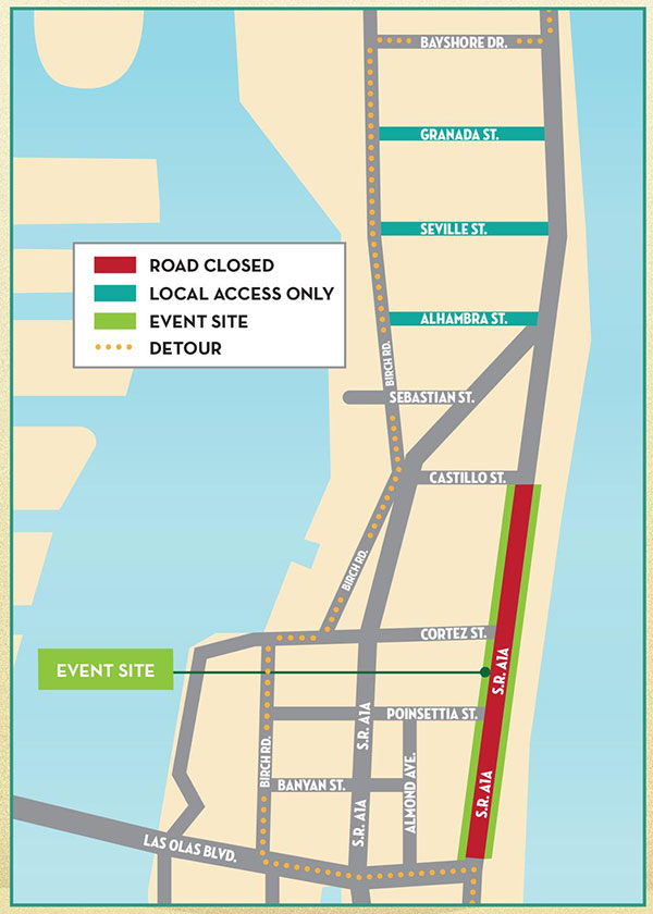TRAFFIC ADVISORY great american beach party