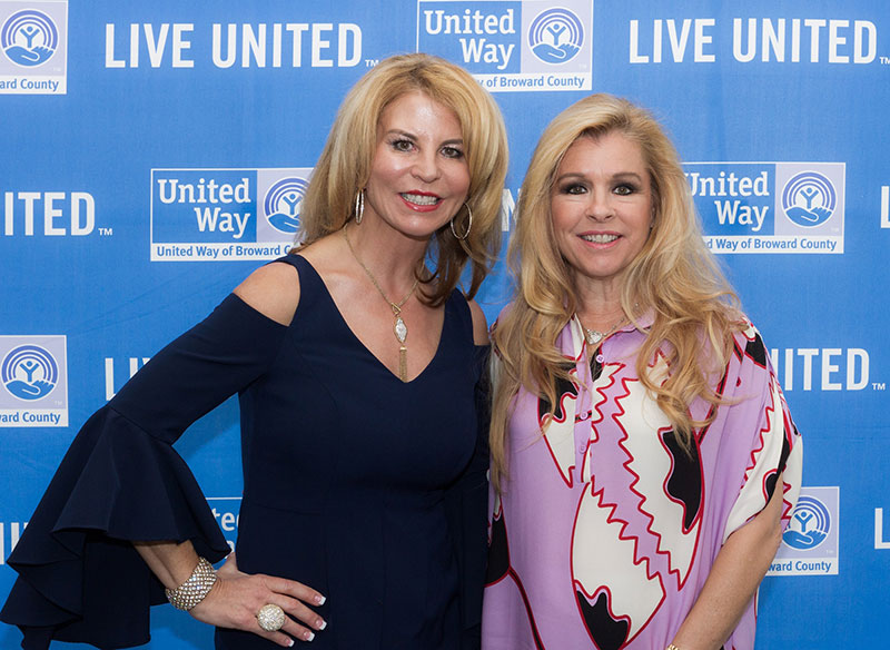 Kathleen Cannon, President/CEO of United Way of Broward County; and Leigh Anne Tuohy, Keynote Speaker of The 7th Annual Magnolia Luncheon