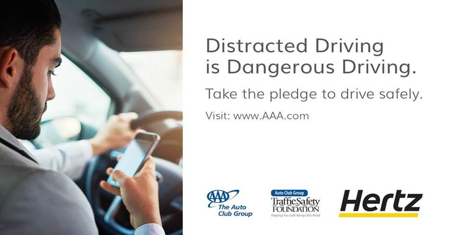 AAA and Hertz Team Up to Reduce Distracted Driving