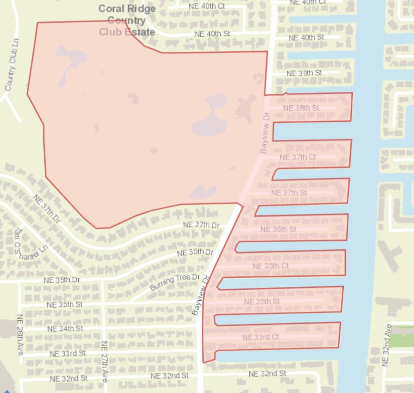 Precautionary Boil Water Notice IN EFFECT for Properties in Shaded Area on Map Below