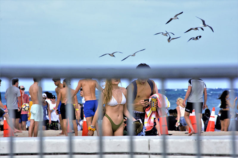 People on the beach