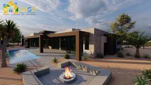 3D Exterior House Design Rendering In Henderson Nevada
