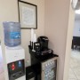 Refreshment station at Smile Design Dental of Fort Lauderdale