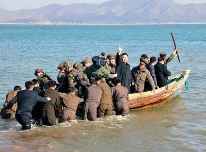 Kim on boat