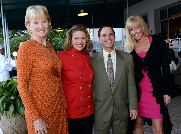 Gale Butler of AutoNation Chef Michelle Bernstein Dennis Haas of ARC Broward and Jen Klaassens of The Wasie Foundation