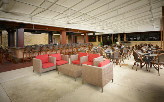 Brimstone Woodfire Grill Bar and Patio Area
