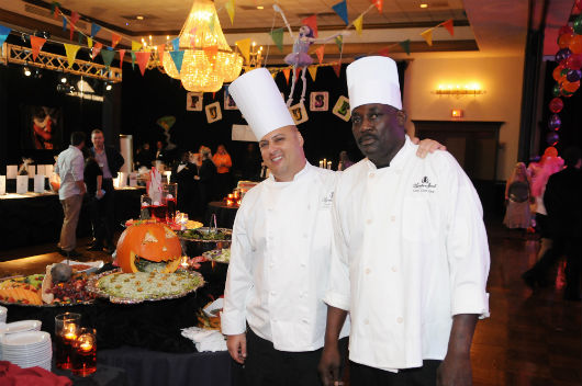 Executive Chef of Signature Grand David Deleon and Alexander Deshommes Kitchen Staff at Signature Grand