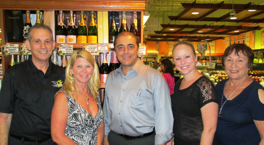 (L to R): Louis Feuer, Greater Sunrise Chamber of Commerce; Kathy Ladwig, Greater Sunrise Chamber of Commerce; John Alfano, Doris Italian Market & Bakery; Cecilia Case, Greater Sunrise Chamber of Commerce; Joan Bartoletti, Greater Sunrise Chamber of Commerce. 