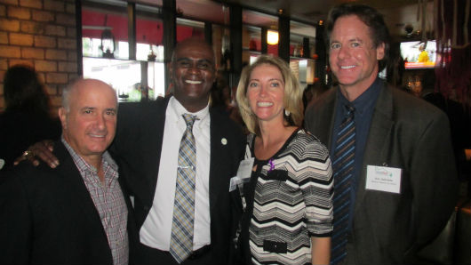 (From L to R): Mark Solomon, SOS Children’s Villages; Derrick S. Roberts, ChildNet General Counsel; Marissa Kelley; Eric Gabrielle