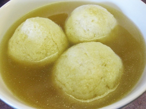 matzo ball soup bowl