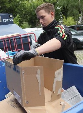 saving cardboard