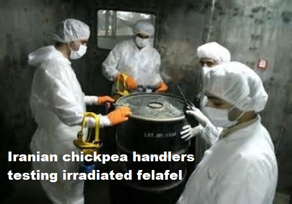 Nuclear facility hidden behind falafel shop